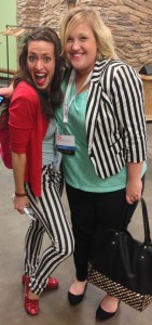 black and white striped jacket and pants