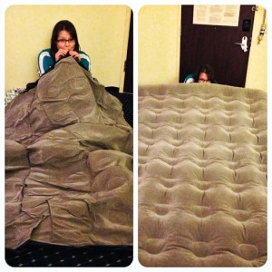 air mattress, blow up, roommates